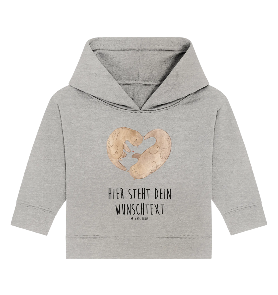 Personalisierter Baby Hoodie Otter Herz Personalisierter Baby Hoodie, Baby Hoodie mit Namen, Babyhoodie Wunschtext, Otter, Fischotter, Seeotter, Liebe, Herz, Liebesbeweis, Liebesgeschenk, Bessere Hälfte, Love you, Jahrestag, Hochzeitstag, Verlobung, gemeinsames Leben