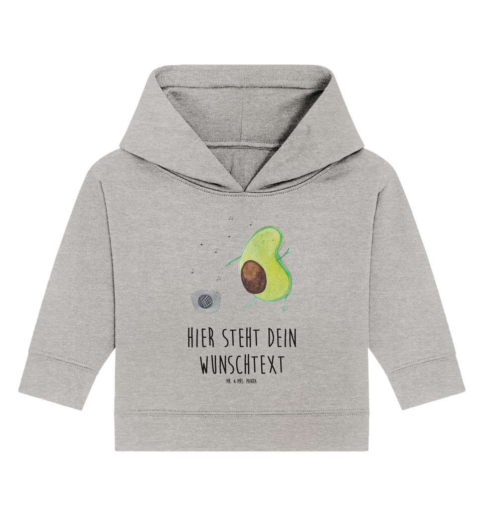 Personalisierter Baby Hoodie Avocado Tanzen Personalisierter Baby Hoodie, Baby Hoodie mit Namen, Babyhoodie Wunschtext, Avocado, Veggie, Vegan, Gesund