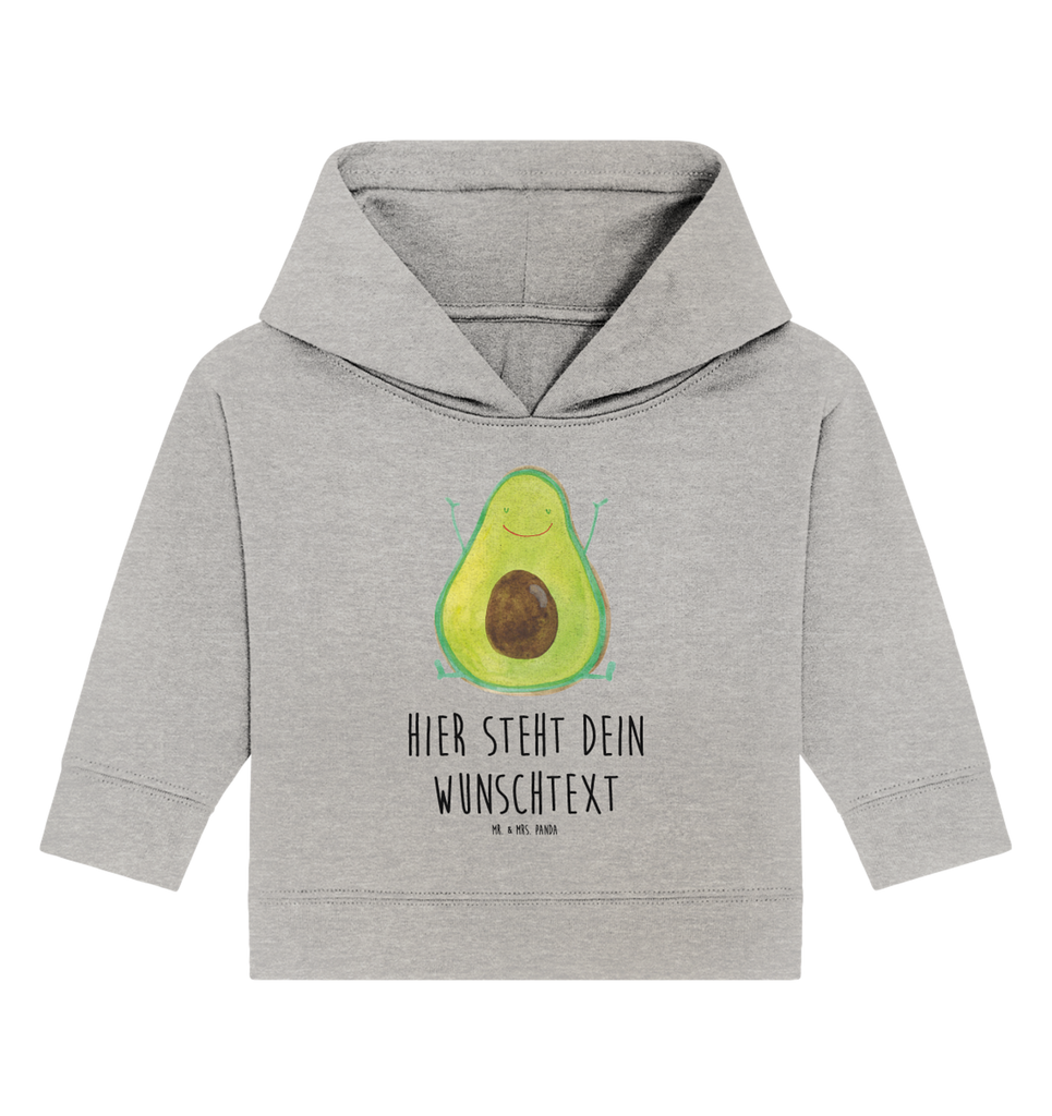 Personalisierter Baby Hoodie Avocado Glücklich Personalisierter Baby Hoodie, Baby Hoodie mit Namen, Babyhoodie Wunschtext, Avocado, Veggie, Vegan, Gesund, Chaos