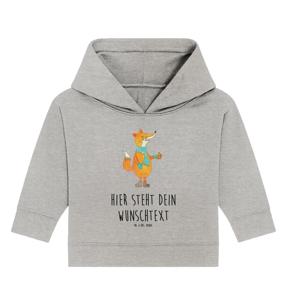 Personalisierter Baby Hoodie Fuchs Keks Personalisierter Baby Hoodie, Baby Hoodie mit Namen, Babyhoodie Wunschtext, Fuchs, Füchse, Backen Spruch, Kekse, Winter, Weihnachtszeit, Plätzchen, Liebe, Küche Deko