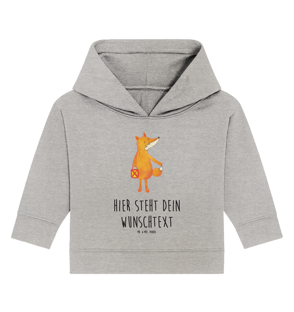 Personalisierter Baby Hoodie Fuchs Laterne Personalisierter Baby Hoodie, Baby Hoodie mit Namen, Babyhoodie Wunschtext, Fuchs, Füchse, Spruch trösten, Liebeskummer Spruch, Laterne, Sankt Martin, Laternenumzug, Aufmuntern, Cäsar Otto Hugo Flaischlen