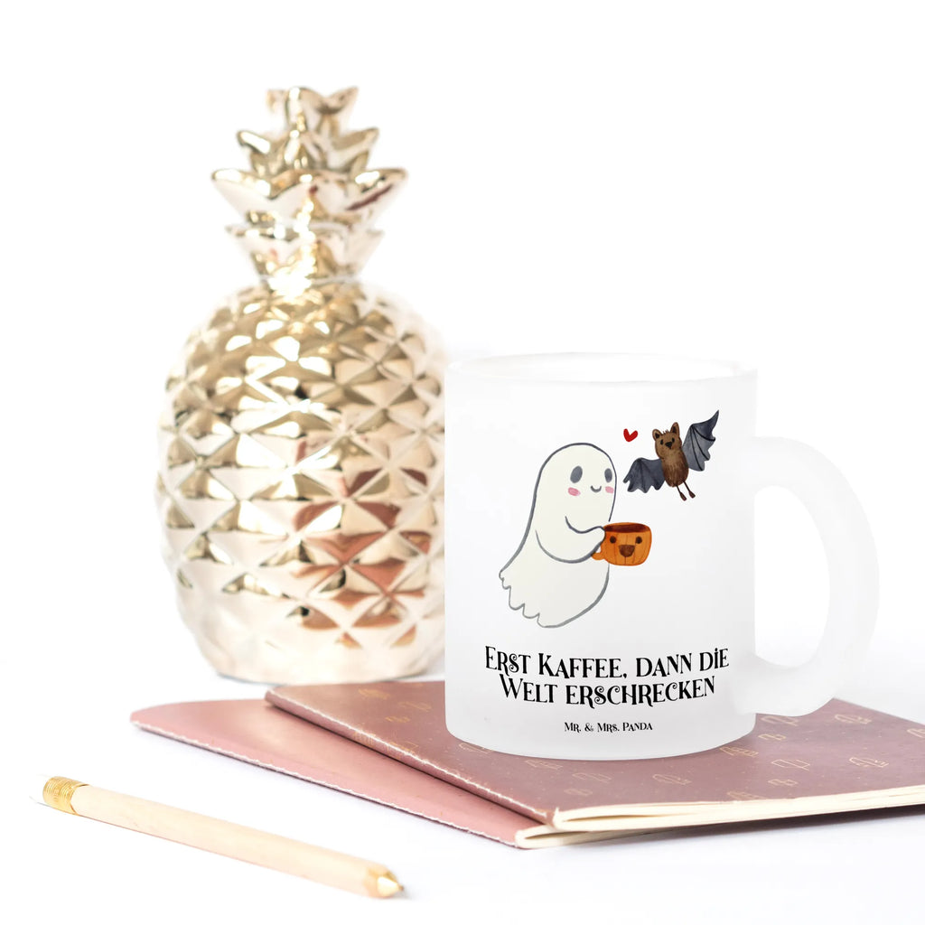 Teetasse Gespenst Kaffee Teetasse, Teeglas, Teebecher, Tasse mit Henkel, Tasse, Glas Teetasse, Teetasse aus Glas, Halloween, Deko, Martinssingen, Dekoration, Geschenke, Schenken, Gespenst, Kaffee