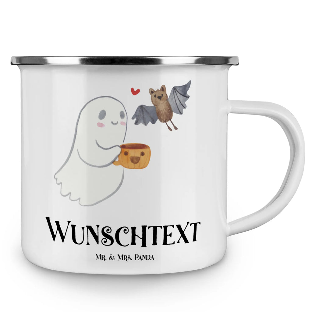 Personalisierte Emaille Tasse Gespenst Kaffee Emaille Tasse personalisiert, Emaille Tasse mit Namen, Campingtasse personalisiert, Namenstasse, Campingtasse bedrucken, Campinggeschirr personalsisert, tasse mit namen, personalisierte tassen, personalisierte tasse, tasse selbst gestalten, tasse bedrucken, tassen bedrucken, Halloween, Deko, Martinssingen, Dekoration, Geschenke, Schenken, Gespenst, Kaffee