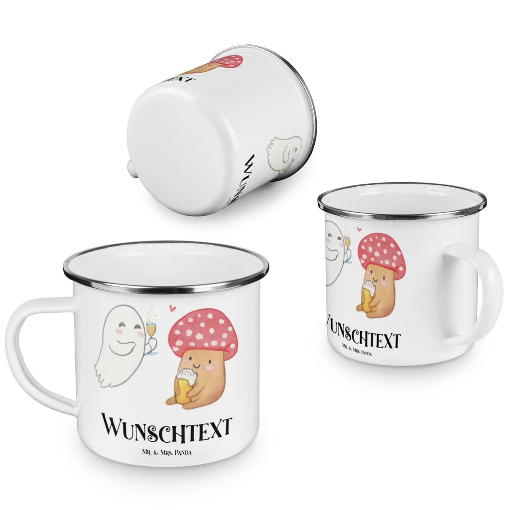 Personalisierte Emaille Tasse Gespenst  Prost Emaille Tasse personalisiert, Emaille Tasse mit Namen, Campingtasse personalisiert, Namenstasse, Campingtasse bedrucken, Campinggeschirr personalsisert, tasse mit namen, personalisierte tassen, personalisierte tasse, tasse selbst gestalten, tasse bedrucken, tassen bedrucken, Halloween, Deko, Martinssingen, Dekoration, Geschenke, Schenken, Gespenst, Fliegenpilz, Pils, Sekt, Bier