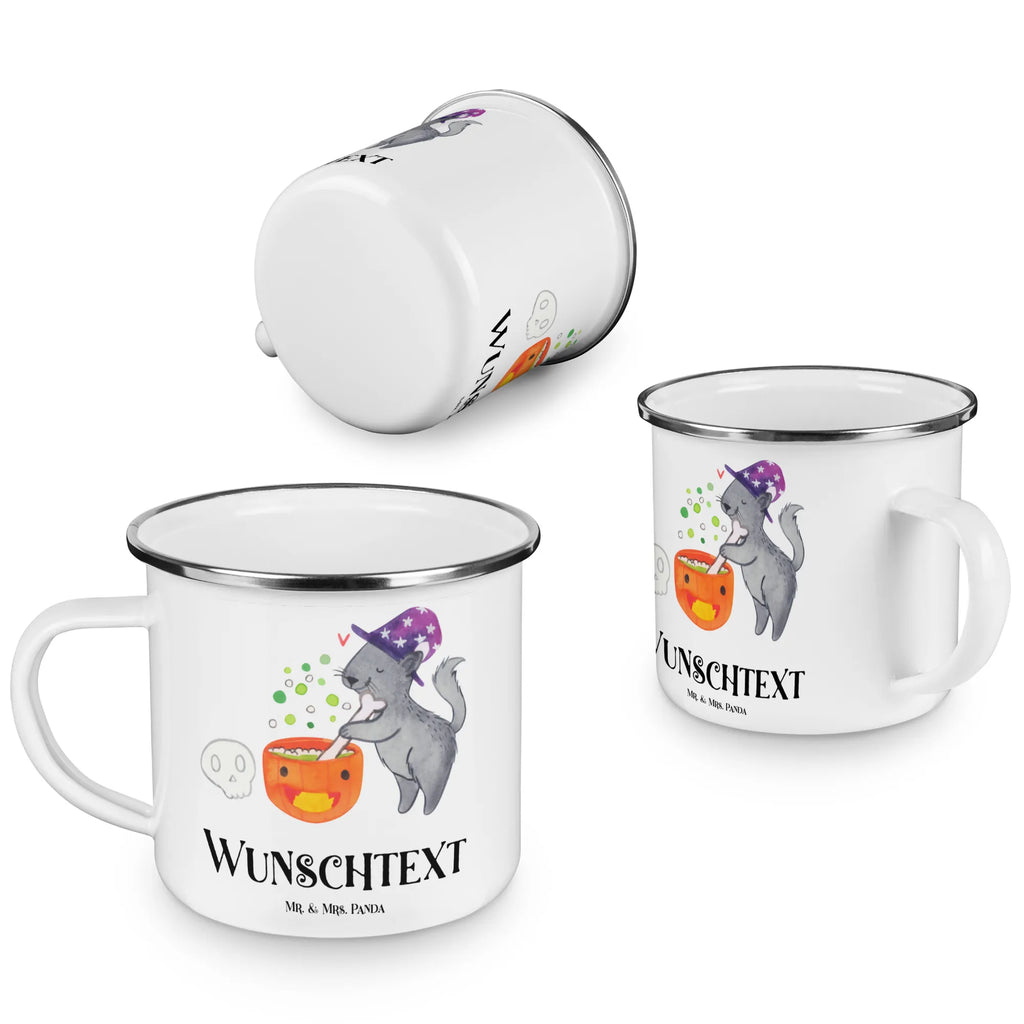 Personalisierte Emaille Tasse Kater Hexenkessel Emaille Tasse personalisiert, Emaille Tasse mit Namen, Campingtasse personalisiert, Namenstasse, Campingtasse bedrucken, Campinggeschirr personalsisert, tasse mit namen, personalisierte tassen, personalisierte tasse, tasse selbst gestalten, tasse bedrucken, tassen bedrucken, Halloween, Deko, Martinssingen, Dekoration, Geschenke, Schenken, Hexe, Kater, Hexenkessel, Zaubertrank, Zaubern