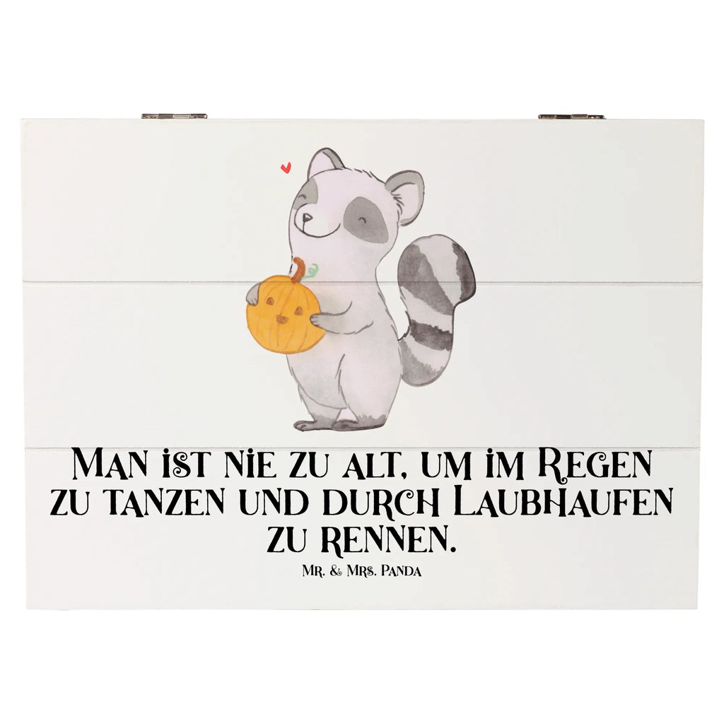 Holzkiste Waschbär Kürbis Holzkiste, Kiste, Schatzkiste, Truhe, Schatulle, XXL, Erinnerungsbox, Erinnerungskiste, Dekokiste, Aufbewahrungsbox, Geschenkbox, Geschenkdose, Halloween, Deko, Martinssingen, Dekoration, Geschenke, Schenken, Halloween Deko, Trick or Treat, Süßes sonst gibt's saures, Waschbär, Kürbis