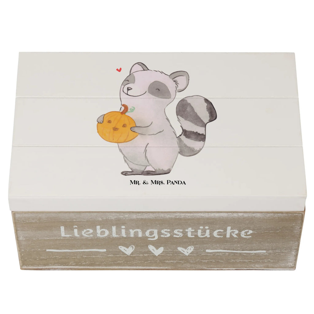 Holzkiste Waschbär Kürbis Holzkiste, Kiste, Schatzkiste, Truhe, Schatulle, XXL, Erinnerungsbox, Erinnerungskiste, Dekokiste, Aufbewahrungsbox, Geschenkbox, Geschenkdose, Halloween, Deko, Martinssingen, Dekoration, Geschenke, Schenken, Halloween Deko, Trick or Treat, Süßes sonst gibt's saures, Waschbär, Kürbis