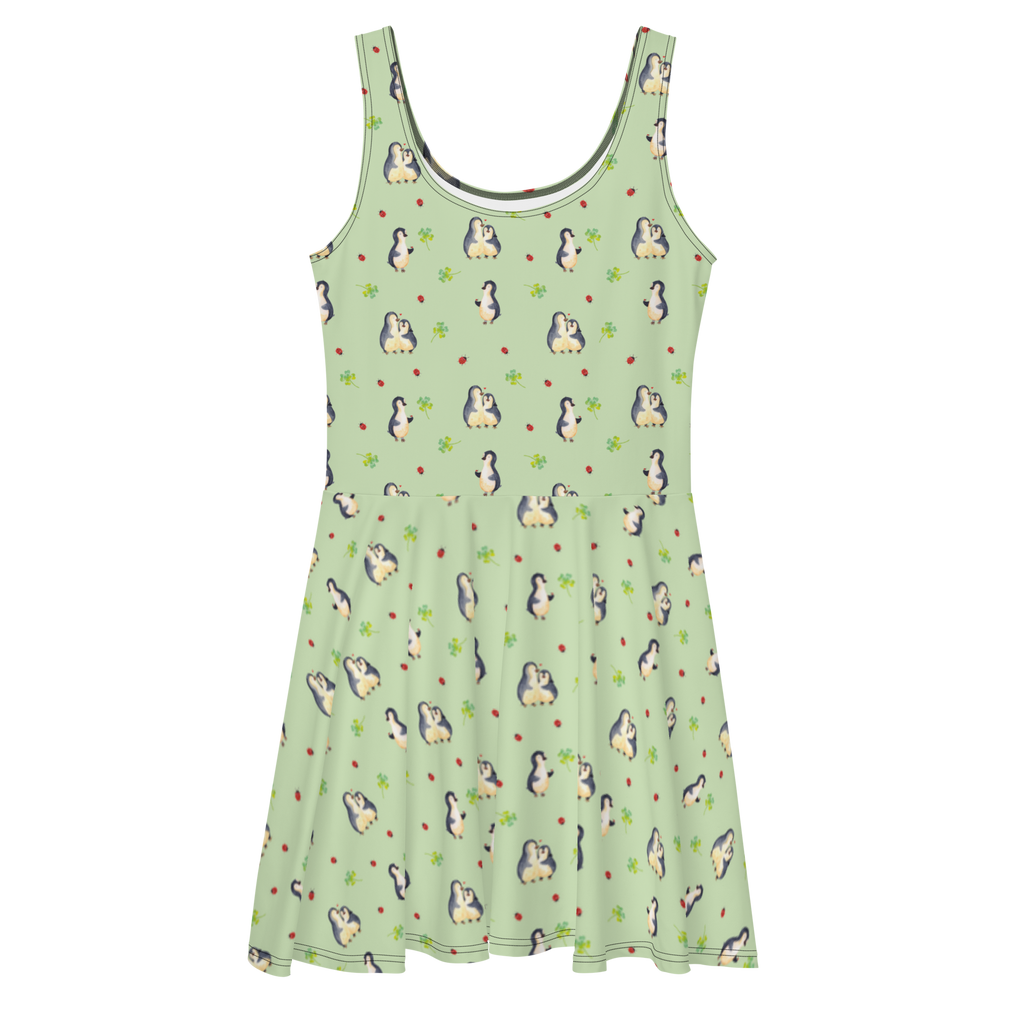 Sommerkleid Pinguin Marienkäfer Muster Sommerkleid, Kleid, Skaterkleid, Pinguin, Pinguine, Marienkäfer, Liebe, Wunder, Glück, Freude, Lebensfreude