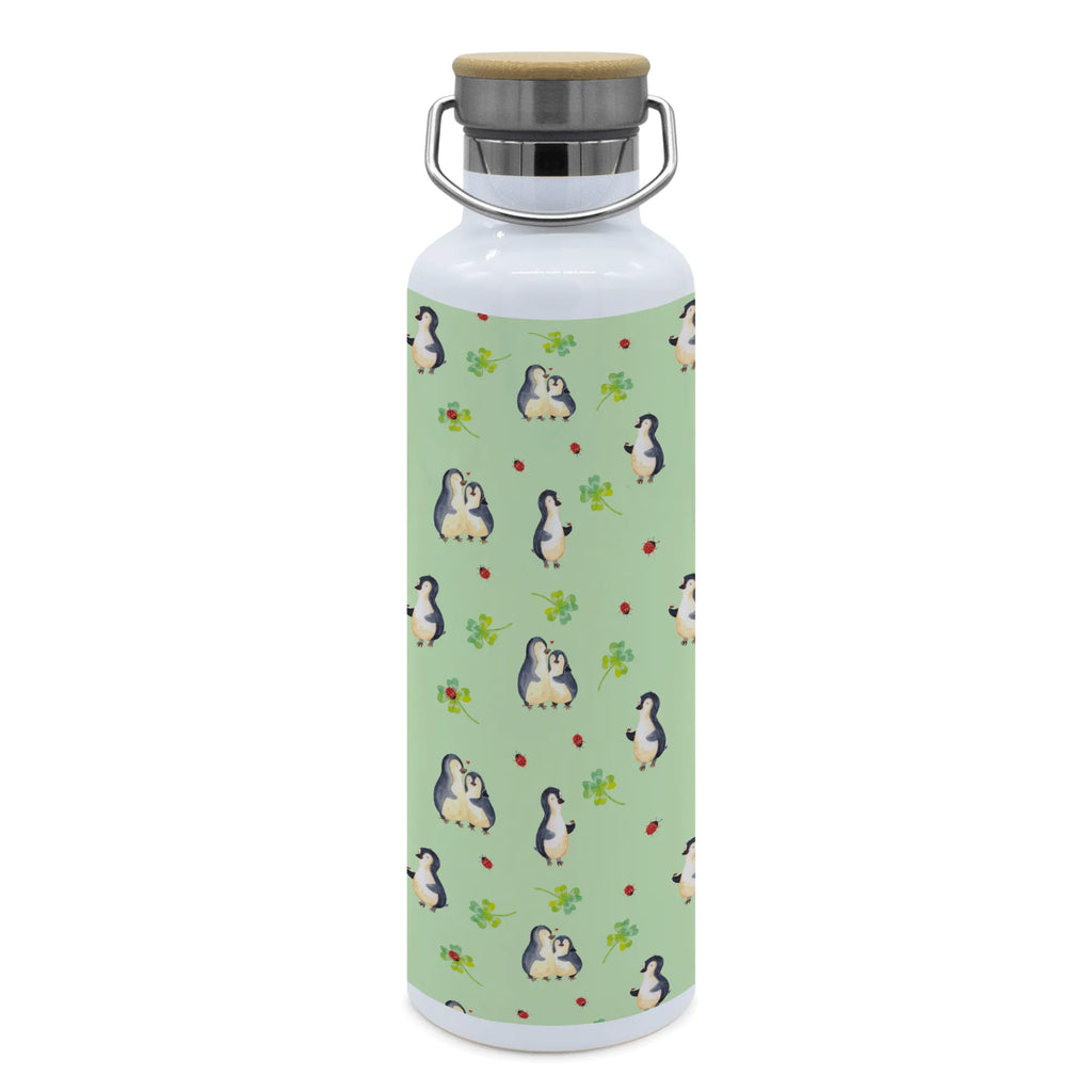 Trinkflasche Pinguin Marienkäfer Muster Thermosflasche, Isolierflasche, Edelstahl, Trinkflasche, isoliert, Wamrhaltefunktion, Sportflasche, Flasche zum Sport, Sportlerflasche, Pinguin, Pinguine, Marienkäfer, Liebe, Wunder, Glück, Freude, Lebensfreude