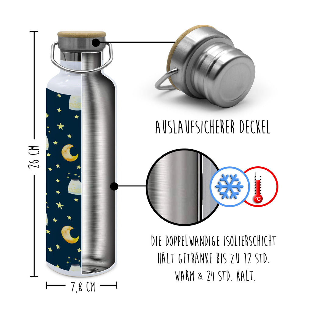 Trinkflasche Maus Sterne Muster Thermosflasche, Isolierflasche, Edelstahl, Trinkflasche, isoliert, Wamrhaltefunktion, Sportflasche, Flasche zum Sport, Sportlerflasche, Tiermotive, Gute Laune, lustige Sprüche, Tiere, Maus, Sterne, Wunsch, Kind, Taufe, Taufgeschenk, Geburt, Schwangerschaft, erstes Kind, Kindergeburtstag, Geburtstag, Hoffnung, Träume