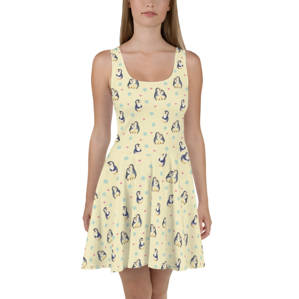 Sommerkleid Pinguin umarmen Muster Sommerkleid, Kleid, Skaterkleid, Pinguin, Liebe, Liebespaar, Liebesbeweis, Liebesgeschenk, Verlobung, Jahrestag, Hochzeitstag, Hochzeit, Hochzeitsgeschenk