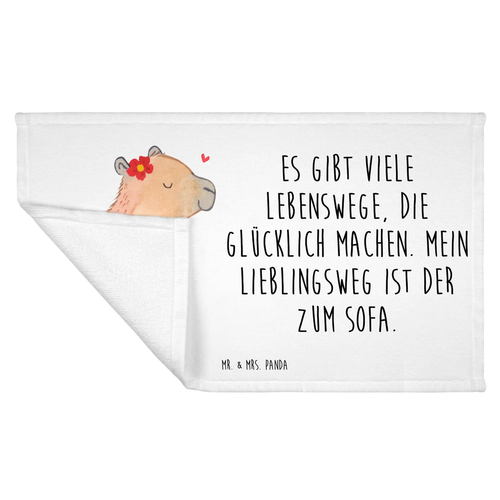 Handtuch Capybara Blume Gästetuch, Reisehandtuch, Sport Handtuch, Frottier, Kinder Handtuch, Tiermotive, Gute Laune, lustige Sprüche, Tiere, Capybara