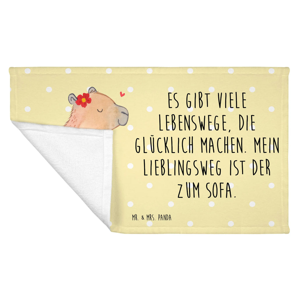 Handtuch Capybara Blume Gästetuch, Reisehandtuch, Sport Handtuch, Frottier, Kinder Handtuch, Tiermotive, Gute Laune, lustige Sprüche, Tiere, Capybara