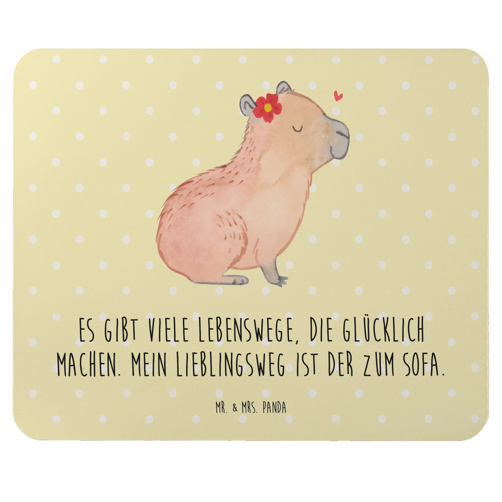 Mauspad Capybara Blume Mousepad, Computer zubehör, Büroausstattung, PC Zubehör, Arbeitszimmer, Mauspad, Einzigartiges Mauspad, Designer Mauspad, Mausunterlage, Mauspad Büro, Tiermotive, Gute Laune, lustige Sprüche, Tiere, Capybara