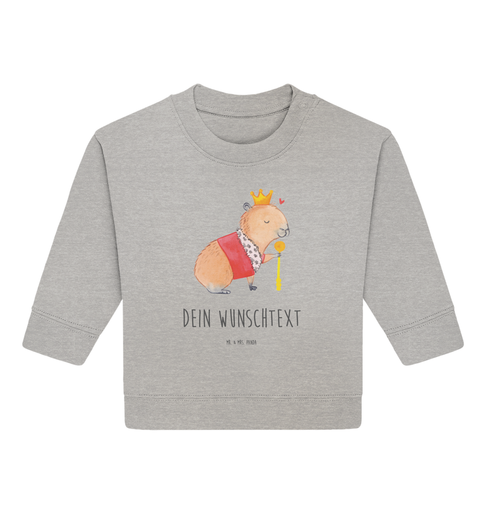 Personalisierter Baby Pullover Capybara König Personalisierter Baby Pullover, Personalisiertes Baby Sweatshirt, Tiermotive, Gute Laune, lustige Sprüche, Tiere, Capybara, König