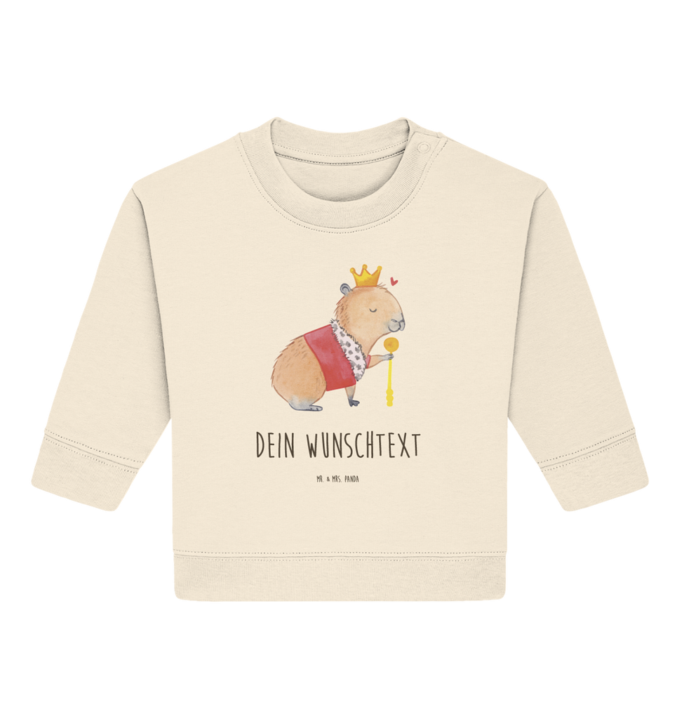 Personalisierter Baby Pullover Capybara König Personalisierter Baby Pullover, Personalisiertes Baby Sweatshirt, Tiermotive, Gute Laune, lustige Sprüche, Tiere, Capybara, König