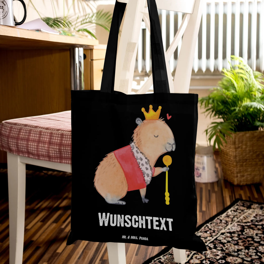 Personalisierte Tragetasche Capybara König Personalisierte Beuteltasche, Personalisierter Beutel, Personalisierte Einkaufstasche, Personalisierter Jutebeutel, Personalisierter Stoffbeutel, Tragetasche mit Namen, Einkaufstasche mit Namen, Stoffbeutel mit Namen, Personalisierte Tasche, Personalisierte Jutetasche, Personalisierte Kindergartentasche, Tiermotive, Gute Laune, lustige Sprüche, Tiere, Capybara, König