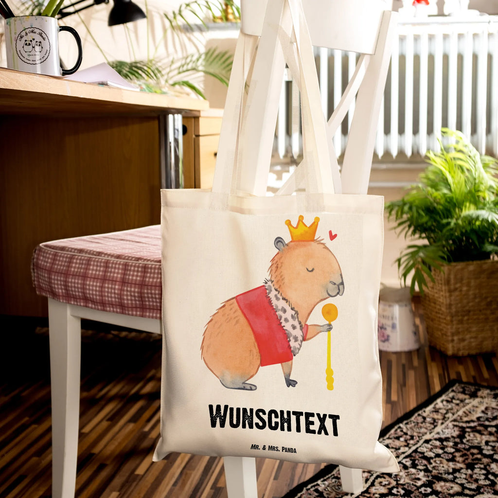 Personalisierte Tragetasche Capybara König Personalisierte Beuteltasche, Personalisierter Beutel, Personalisierte Einkaufstasche, Personalisierter Jutebeutel, Personalisierter Stoffbeutel, Tragetasche mit Namen, Einkaufstasche mit Namen, Stoffbeutel mit Namen, Personalisierte Tasche, Personalisierte Jutetasche, Personalisierte Kindergartentasche, Tiermotive, Gute Laune, lustige Sprüche, Tiere, Capybara, König