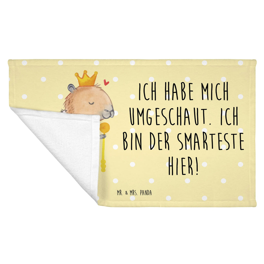 Handtuch Capybara König Gästetuch, Reisehandtuch, Sport Handtuch, Frottier, Kinder Handtuch, Tiermotive, Gute Laune, lustige Sprüche, Tiere, Capybara, König