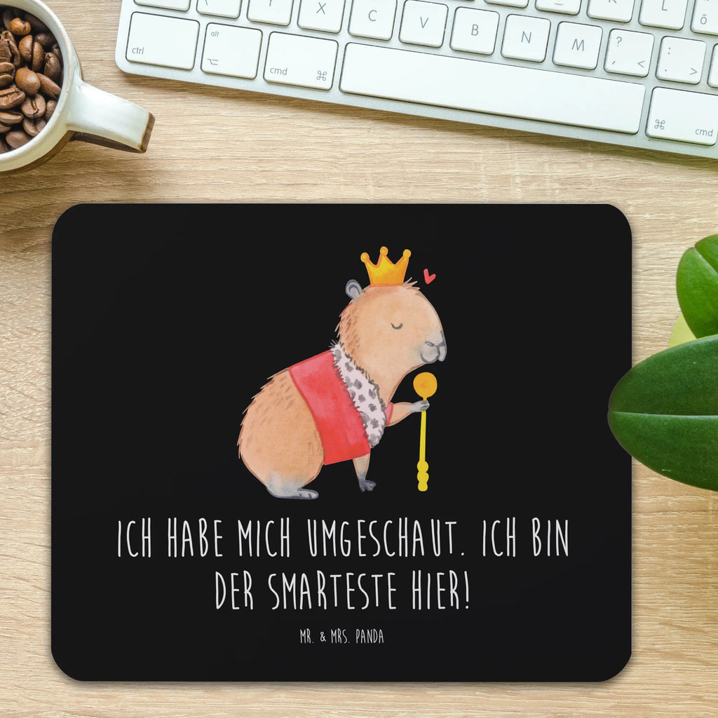 Mauspad Capybara König Mousepad, Computer zubehör, Büroausstattung, PC Zubehör, Arbeitszimmer, Mauspad, Einzigartiges Mauspad, Designer Mauspad, Mausunterlage, Mauspad Büro, Tiermotive, Gute Laune, lustige Sprüche, Tiere, Capybara, König