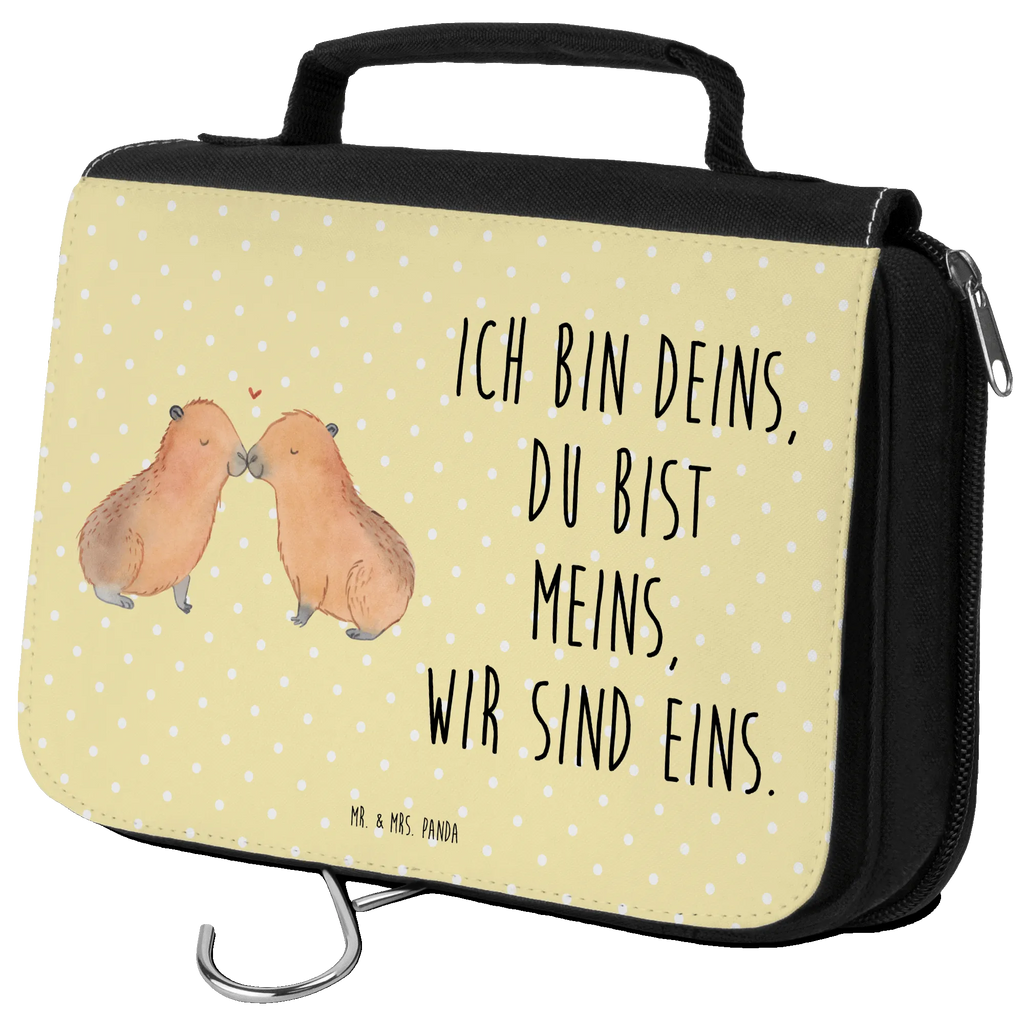 Kulturbeutel Capybara Liebe Kulturbeutel, Zum Aufhängen, Waschtasche, Kosmetiktasche, Damen, Herren, Aufbewahrungstasche, Schminktasche, Kosmetikbeutel, Organizer, Kulturtasche, Schminkutensil, Tiermotive, Gute Laune, lustige Sprüche, Tiere, Capybara, Liebe, verliebt, Paar, Jahrestag, Kuschel Capybaras, Tierliebe, Romantisches Geschenk, Handgezeichnet, Verschmolzen, Geschenkidee, Beziehung, Partnertiere, Ich bin deins, Du bist meins, Liebesspruch, Herzlich, Valentinstag, Ehejubiläum, Liebesbeweis