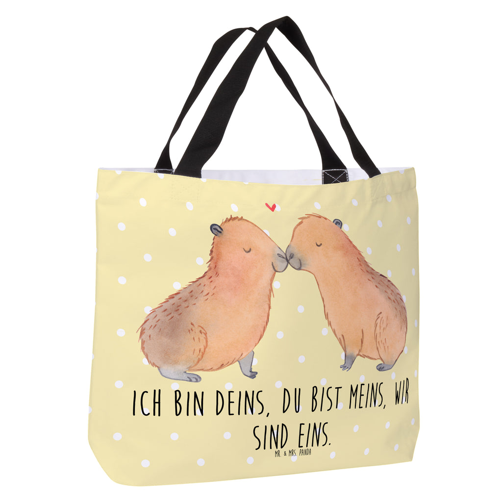 Shopper Capybara Liebe Beutel, Einkaufstasche, Tasche, Strandtasche, Einkaufsbeutel, Shopper, Schultasche, Freizeittasche, Tragebeutel, Schulbeutel, Alltagstasche, Tiermotive, Gute Laune, lustige Sprüche, Tiere, Capybara, Liebe, verliebt, Paar, Jahrestag, Kuschel Capybaras, Tierliebe, Romantisches Geschenk, Handgezeichnet, Verschmolzen, Geschenkidee, Beziehung, Partnertiere, Ich bin deins, Du bist meins, Liebesspruch, Herzlich, Valentinstag, Ehejubiläum, Liebesbeweis