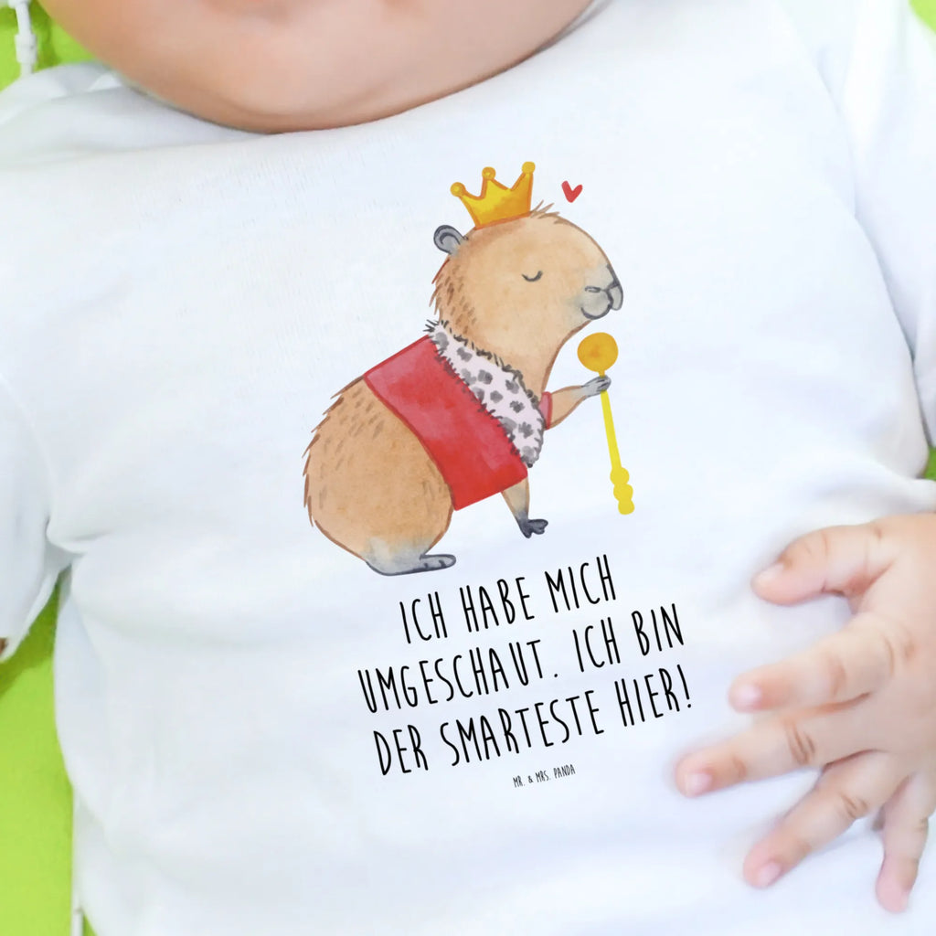 Baby Longsleeve Capybara König Mädchen, Jungen, Baby, Langarm, Bio, Kleidung, Tiermotive, Gute Laune, lustige Sprüche, Tiere, Capybara, König