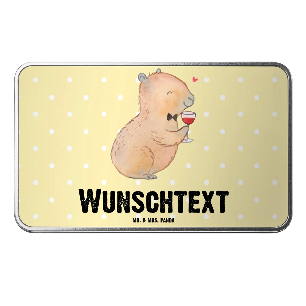 Personalisierte Metalldose Capybara Wein Personalisierte Metalldose, Dose mit Namen, Namensdose, Kiste mit Namen, Namenskiste, Tiermotive, Gute Laune, lustige Sprüche, Tiere, Capybara Weinflasche, Weinliebhaber Geschenk, Capybara Zeichnung, Adrette Tiere, Panda Handzeichnung, Weintrinkendes Nagetier, Capybara Kunstwerk, Geschenk für Weinkenner, Stilvolles Capybara, Heiterer Capybara, Liebe zum Wein Spruch, Wein Spaßbild, Handgezeichnetes Capybara