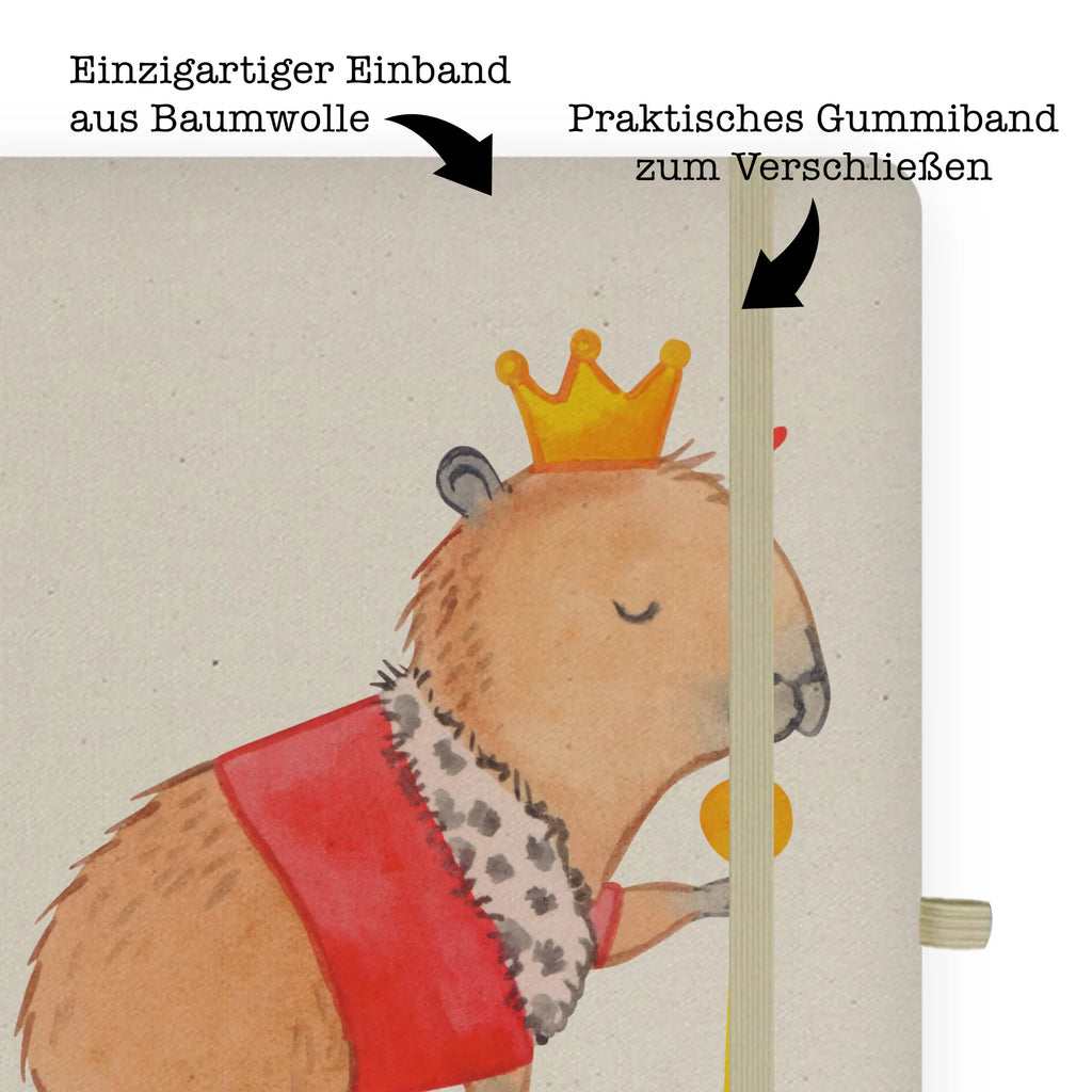 DIN A4 Personalisiertes Notizbuch Capybara König Personalisiertes Notizbuch, Notizbuch mit Namen, Notizbuch bedrucken, Personalisierung, Namensbuch, Namen, Tiermotive, Gute Laune, lustige Sprüche, Tiere, Capybara, König