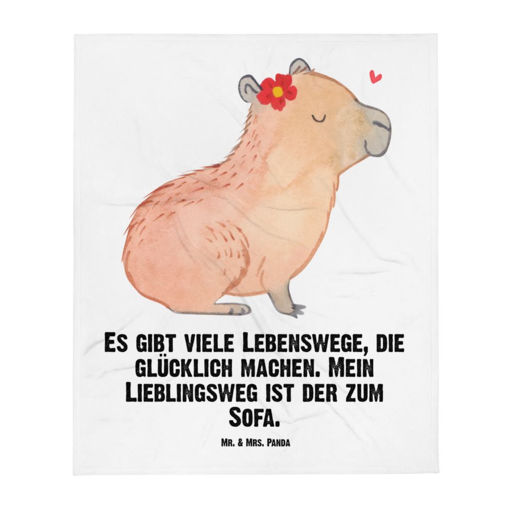 Babydecke Capybara Blume Babydecke, Babygeschenk, Geschenk Geburt, Babyecke Kuscheldecke, Krabbeldecke, Tiermotive, Gute Laune, lustige Sprüche, Tiere, Capybara