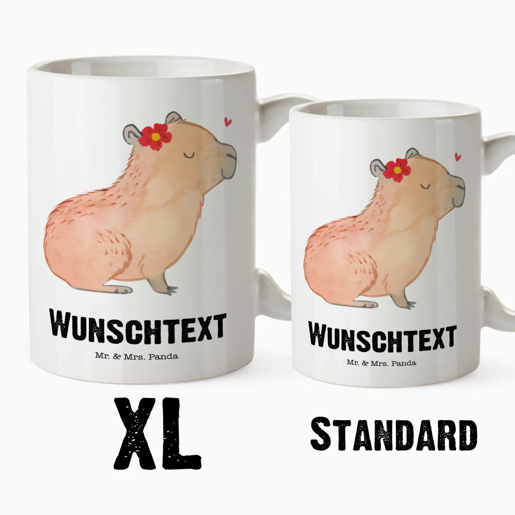 Personalisierte XL Tasse Capybara Blume Personalisierte XL Tasse, Personalisierte Große Tasse, Personalisierte Grosse Kaffeetasse, PErsonalisierter XL Becher, XL Teetasse mit Namen, XL Becher mit Namen, spülmaschinenfest, Jumbo Tasse, Groß, Personalisiert, XL Tasse mit Namen, XL Namenstasse, Jumbo Namenstasse, Tiermotive, Gute Laune, lustige Sprüche, Tiere, Capybara