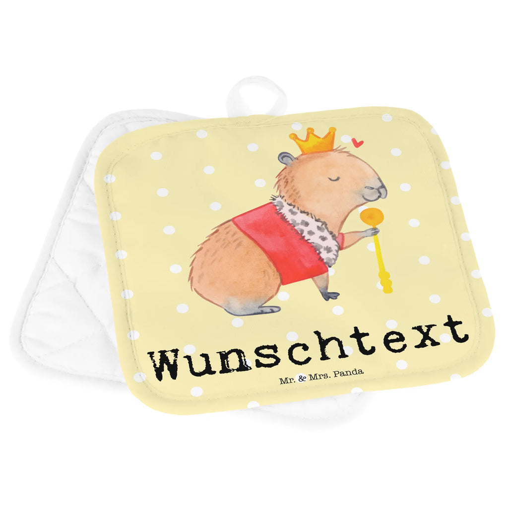 Personalisierte Topflappen Capybara König Topflappen personalisiert, Personalisierte Topfuntersetzer, Personalisierter Ofenhandschuh, Topflappen Set personalisiert, Topflappen mit Namen, Namensaufdruck, Tiermotive, Gute Laune, lustige Sprüche, Tiere, Capybara, König