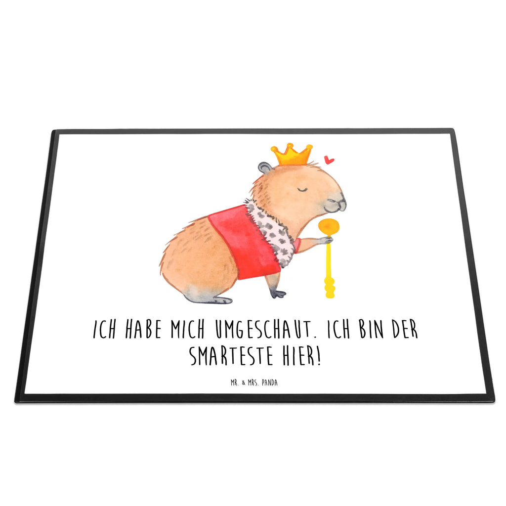 Schreibtischunterlage Capybara König Schreibunterlage, Schreibtischauflage, Bürobedarf, Büroartikel, Schreibwaren, Schreibtisch Unterlagen, Schreibtischunterlage Groß, Tiermotive, Gute Laune, lustige Sprüche, Tiere, Capybara, König