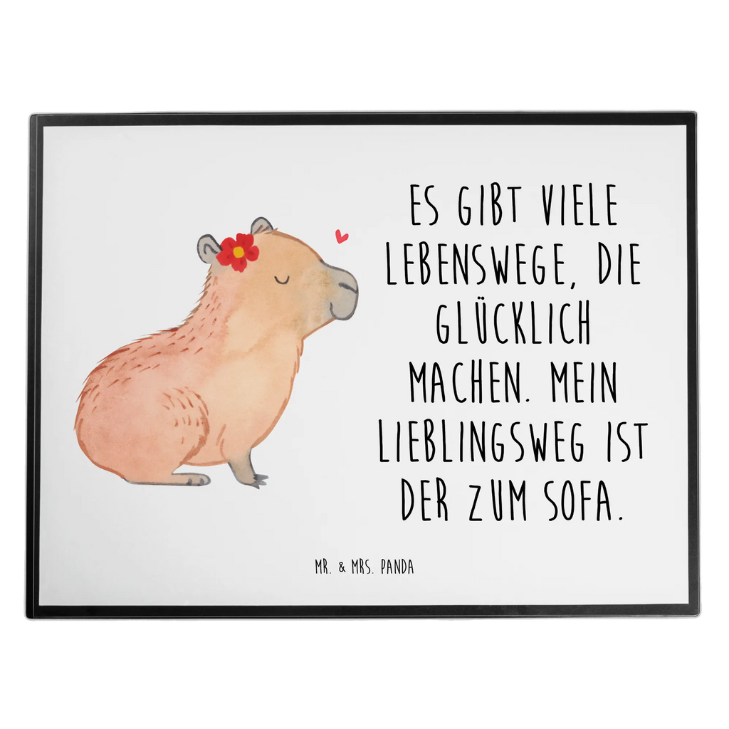 Schreibtischunterlage Capybara Blume Schreibunterlage, Schreibtischauflage, Bürobedarf, Büroartikel, Schreibwaren, Schreibtisch Unterlagen, Schreibtischunterlage Groß, Tiermotive, Gute Laune, lustige Sprüche, Tiere, Capybara