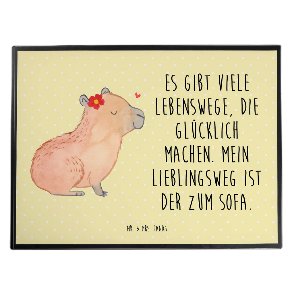 Schreibtischunterlage Capybara Blume Schreibunterlage, Schreibtischauflage, Bürobedarf, Büroartikel, Schreibwaren, Schreibtisch Unterlagen, Schreibtischunterlage Groß, Tiermotive, Gute Laune, lustige Sprüche, Tiere, Capybara