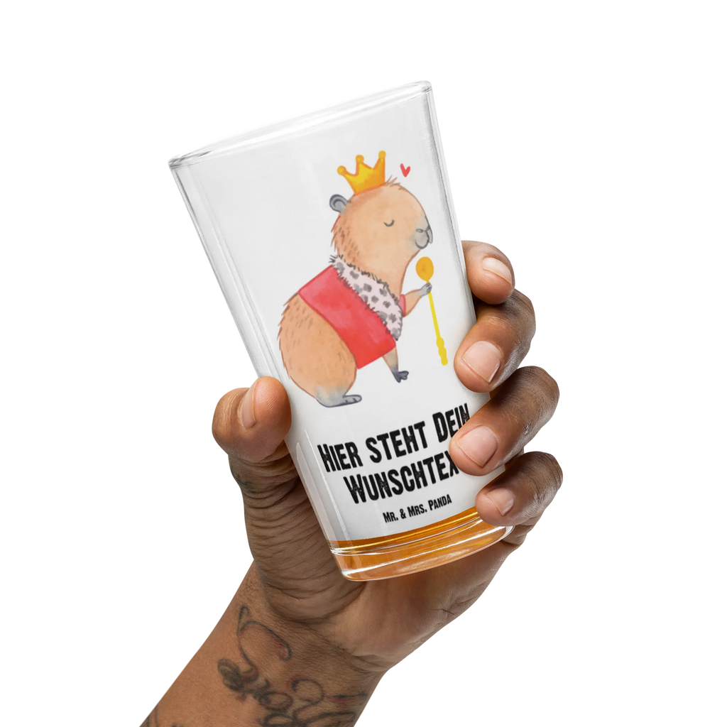 Personalisiertes Trinkglas Capybara König Personalisiertes Trinkglas, Personalisiertes Glas, Personalisiertes Pint Glas, Personalisiertes Bierglas, Personalisiertes Cocktail Glas, Personalisiertes Wasserglas, Glas mit Namen, Glas selber bedrucken, Wunschtext, Selbst drucken, Wunschname, Tiermotive, Gute Laune, lustige Sprüche, Tiere, Capybara, König