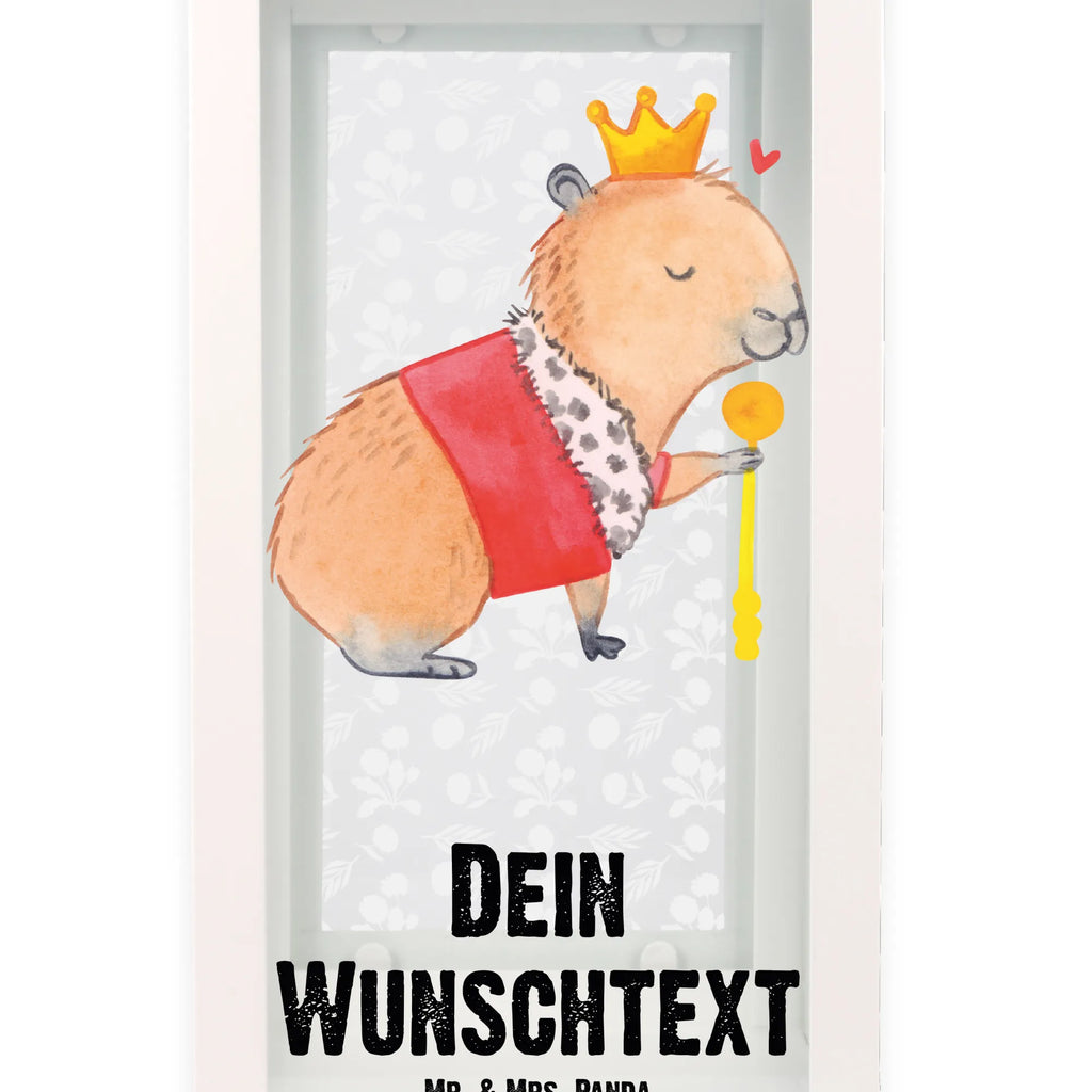 Personalisierte Deko Laterne Capybara König Gartenlampe, Gartenleuchte, Gartendekoration, Gartenlicht, Laterne kleine Laternen, XXL Laternen, Laterne groß, Tiermotive, Gute Laune, lustige Sprüche, Tiere, Capybara, König