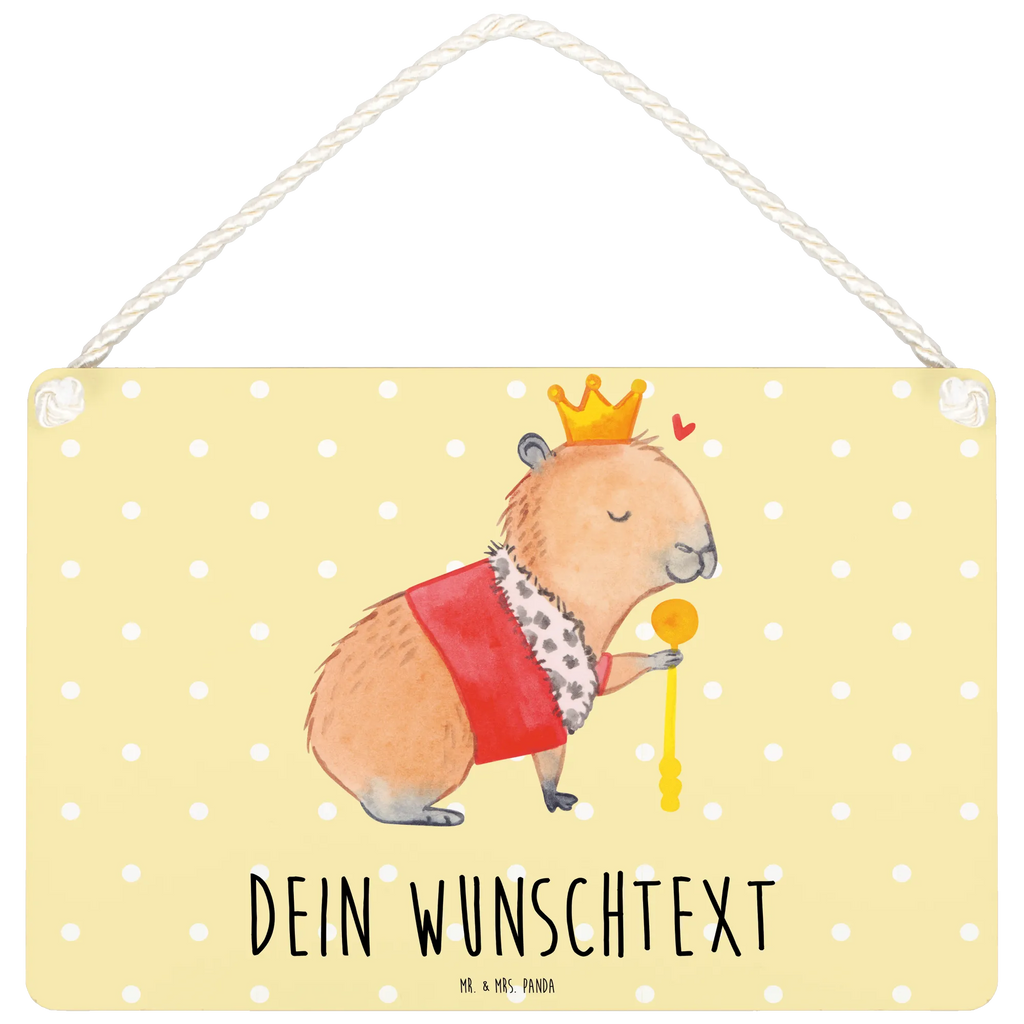 Personalisiertes Deko Schild Capybara König Dekoschild, Deko Schild, Schild, Tür Schild, Türschild, Holzschild, Wandschild, Wanddeko, Tiermotive, Gute Laune, lustige Sprüche, Tiere, Capybara, König