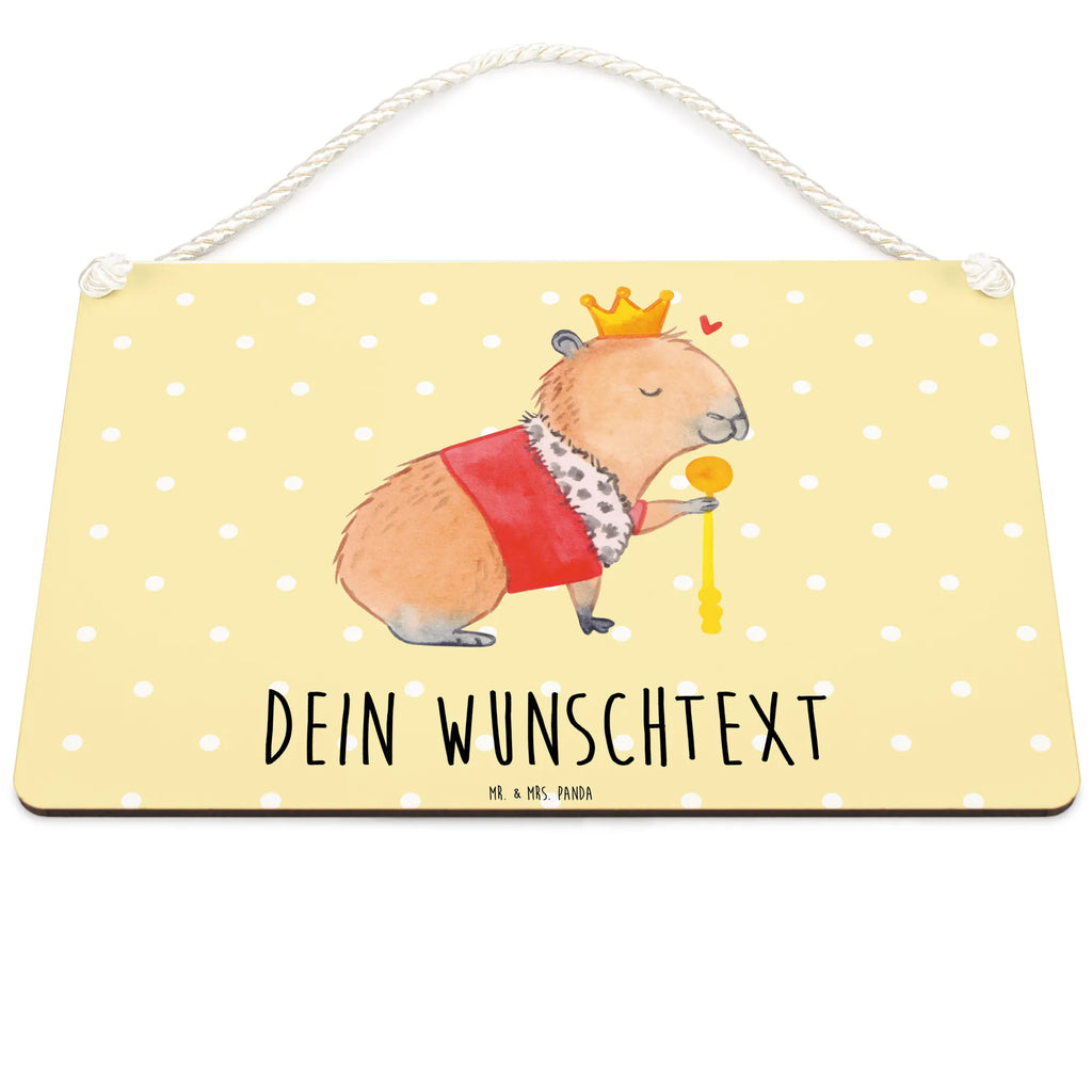 Personalisiertes Deko Schild Capybara König Dekoschild, Deko Schild, Schild, Tür Schild, Türschild, Holzschild, Wandschild, Wanddeko, Tiermotive, Gute Laune, lustige Sprüche, Tiere, Capybara, König