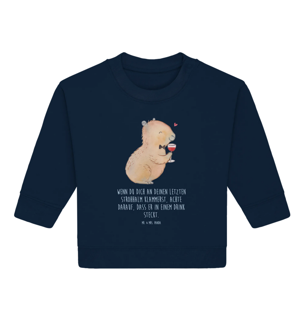 Organic Baby Pullover Capybara Wein Baby Bullover, Baby Sweatshirt, Tiermotive, Gute Laune, lustige Sprüche, Tiere, Capybara Weinflasche, Weinliebhaber Geschenk, Capybara Zeichnung, Adrette Tiere, Panda Handzeichnung, Weintrinkendes Nagetier, Capybara Kunstwerk, Geschenk für Weinkenner, Stilvolles Capybara, Heiterer Capybara, Liebe zum Wein Spruch, Wein Spaßbild, Handgezeichnetes Capybara