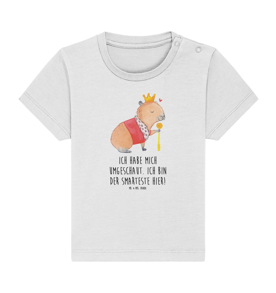 Organic Baby Shirt Capybara König Baby T-Shirt, Jungen Baby T-Shirt, Mädchen Baby T-Shirt, Shirt, Tiermotive, Gute Laune, lustige Sprüche, Tiere, Capybara, König