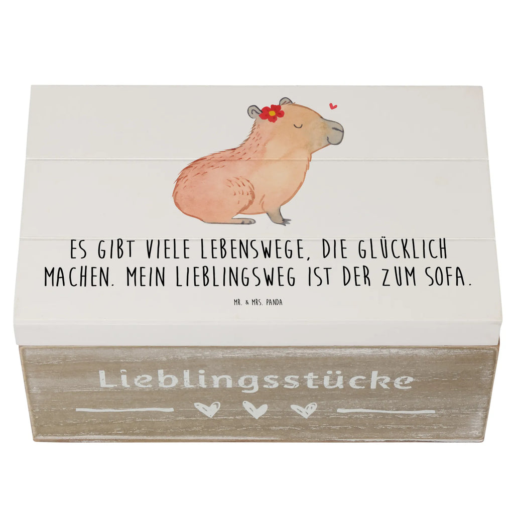 Holzkiste Capybara Blume Holzkiste, Kiste, Schatzkiste, Truhe, Schatulle, XXL, Erinnerungsbox, Erinnerungskiste, Dekokiste, Aufbewahrungsbox, Geschenkbox, Geschenkdose, Tiermotive, Gute Laune, lustige Sprüche, Tiere, Capybara