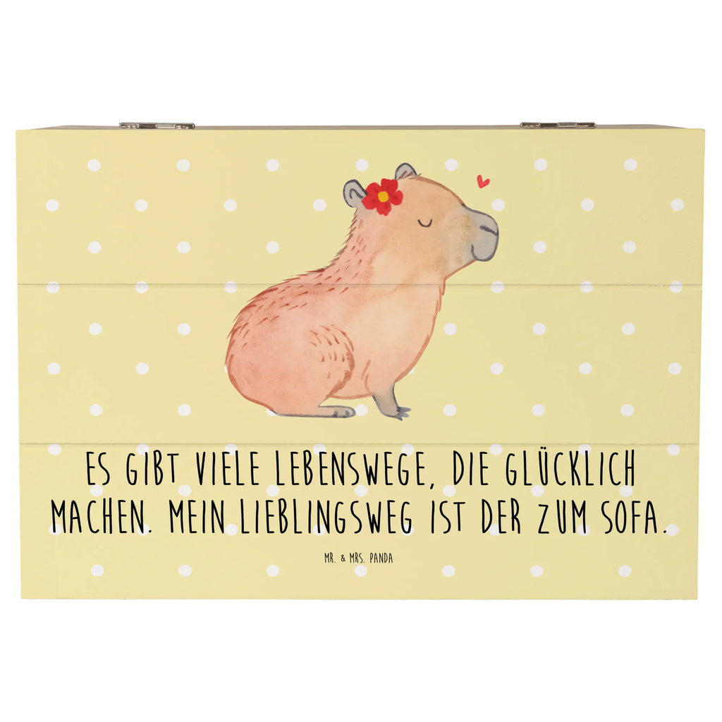 Holzkiste Capybara Blume Holzkiste, Kiste, Schatzkiste, Truhe, Schatulle, XXL, Erinnerungsbox, Erinnerungskiste, Dekokiste, Aufbewahrungsbox, Geschenkbox, Geschenkdose, Tiermotive, Gute Laune, lustige Sprüche, Tiere, Capybara