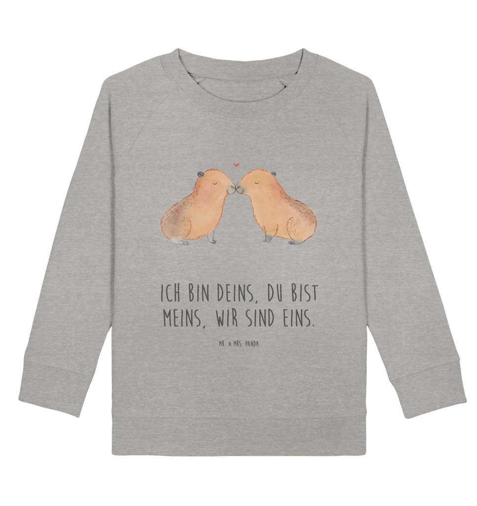 Organic Kinder Pullover Capybara Liebe Kinder Pullover, Kinder Sweatshirt, Jungen, Mädchen, Tiermotive, Gute Laune, lustige Sprüche, Tiere, Capybara, Liebe, verliebt, Paar, Jahrestag, Kuschel Capybaras, Tierliebe, Romantisches Geschenk, Handgezeichnet, Verschmolzen, Geschenkidee, Beziehung, Partnertiere, Ich bin deins, Du bist meins, Liebesspruch, Herzlich, Valentinstag, Ehejubiläum, Liebesbeweis