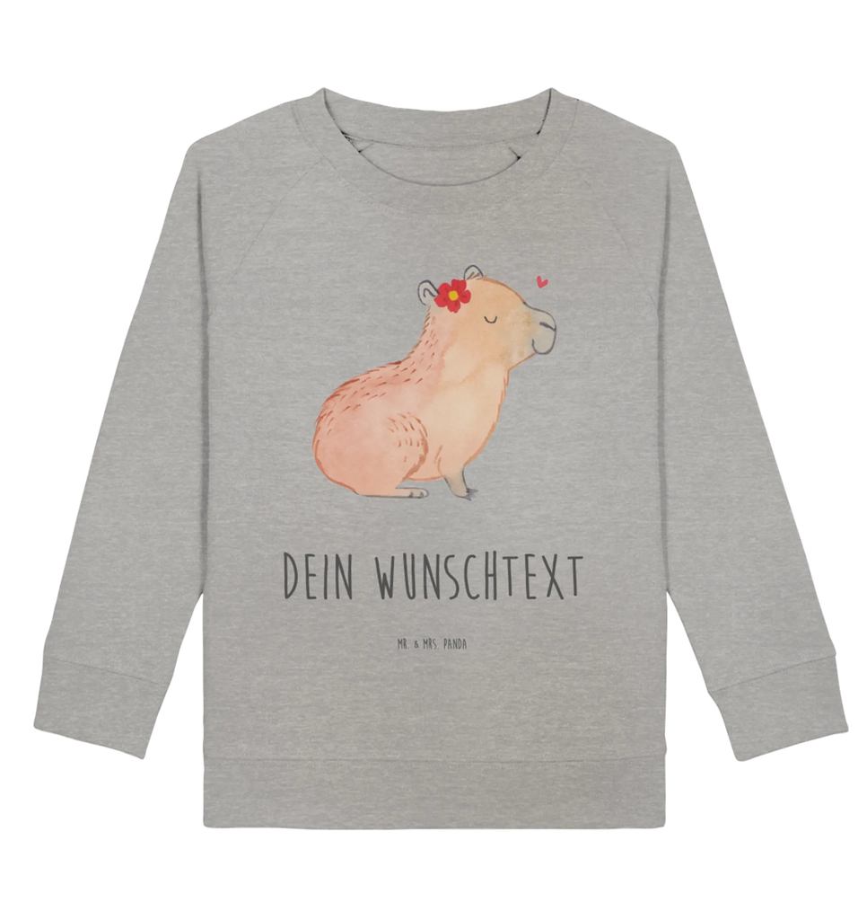 Personalisierter Kinder Pullover Capybara Blume Personalisierter Kinder Pullover, Personalisiertes Kinder Sweatshirt, Jungen, Mädchen, Tiermotive, Gute Laune, lustige Sprüche, Tiere, Capybara