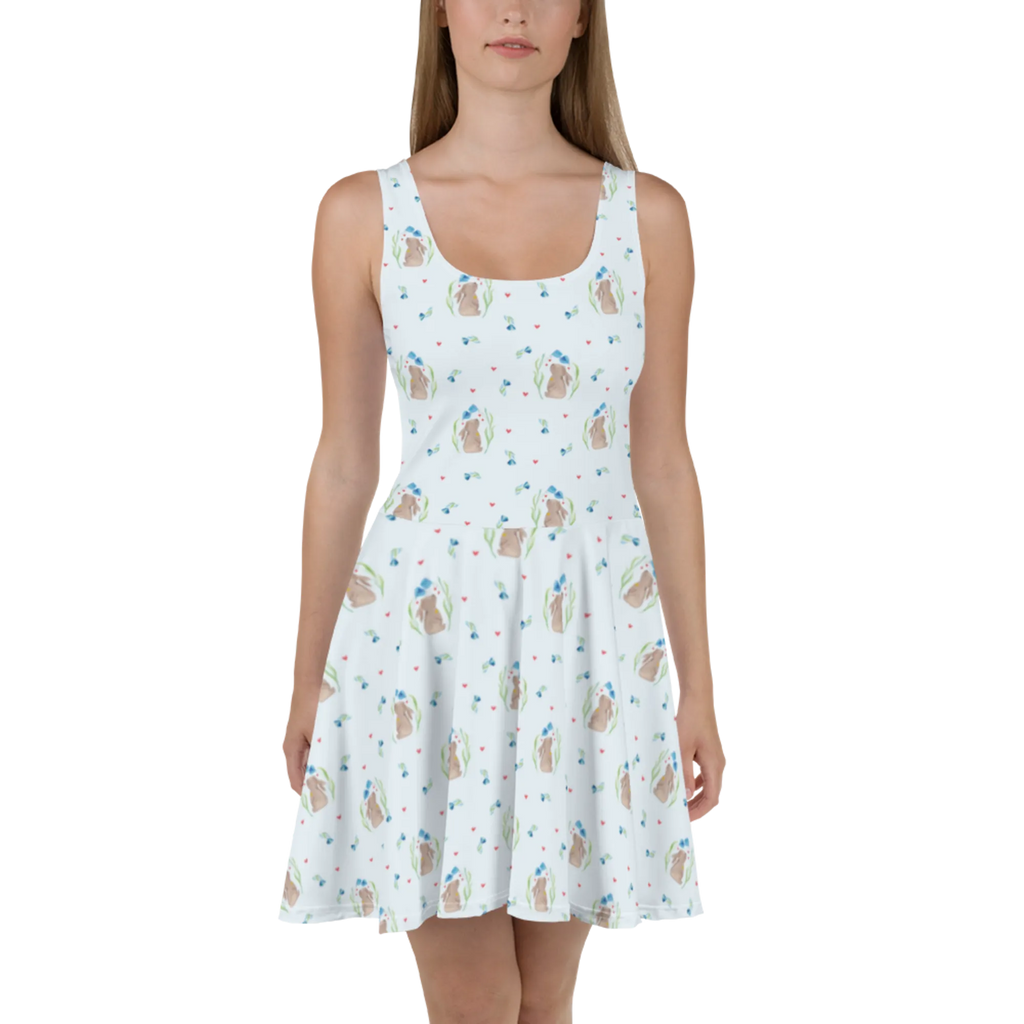 Sommerkleid Hase Blume Muster Sommerkleid, Kleid, Skaterkleid, Ostern, Osterhase, Ostergeschenke, Osternest, Osterdeko, Geschenke zu Ostern, Ostern Geschenk, Ostergeschenke Kinder, Ostern Kinder, Hase, Kaninchen, Kind, Taufe, Taufgeschenk, Geburt, Schwangerschaft, erstes Kind, Kindergeburtstag, Geburtstag, Hoffnung, Träume