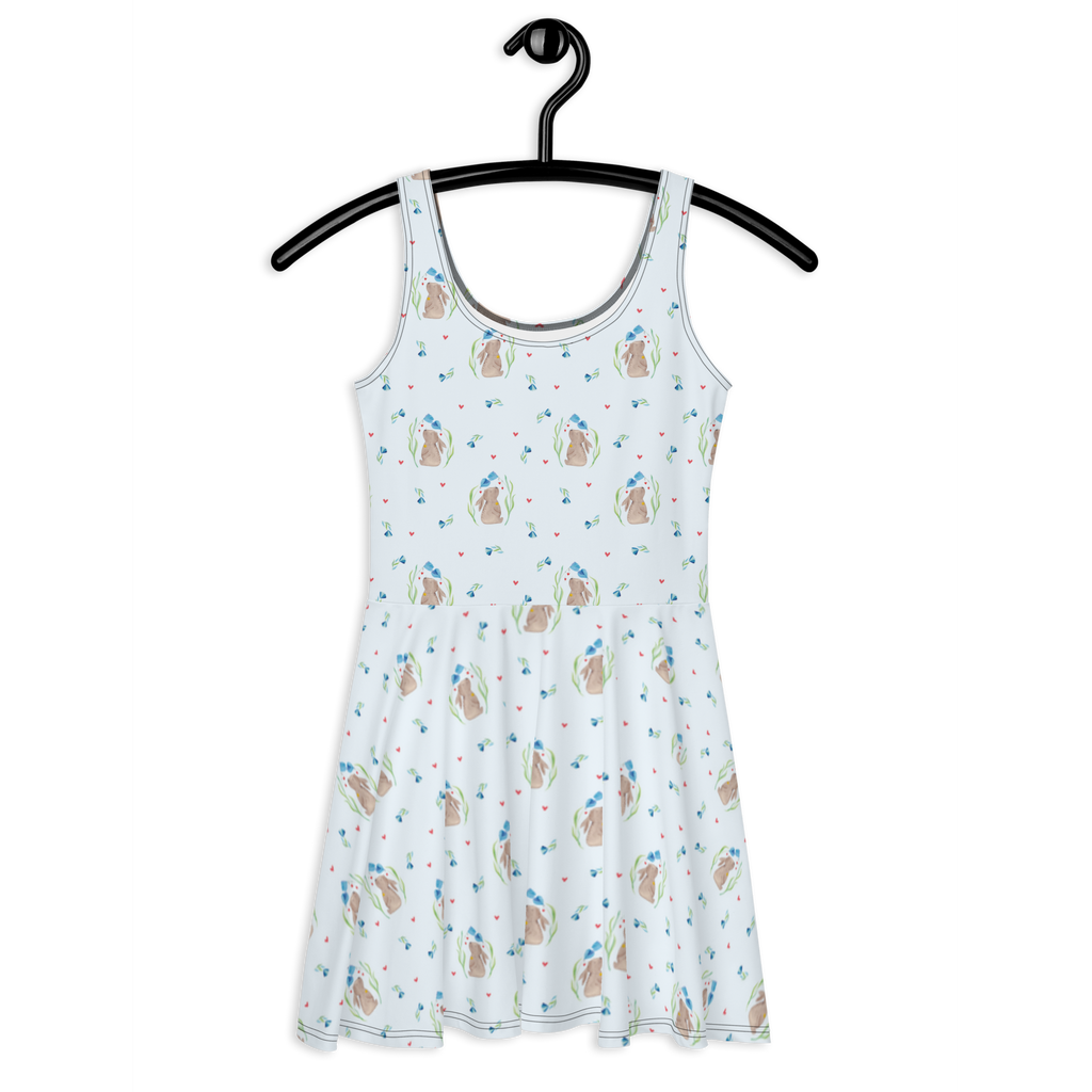 Sommerkleid Hase Blume Muster Sommerkleid, Kleid, Skaterkleid, Ostern, Osterhase, Ostergeschenke, Osternest, Osterdeko, Geschenke zu Ostern, Ostern Geschenk, Ostergeschenke Kinder, Ostern Kinder, Hase, Kaninchen, Kind, Taufe, Taufgeschenk, Geburt, Schwangerschaft, erstes Kind, Kindergeburtstag, Geburtstag, Hoffnung, Träume