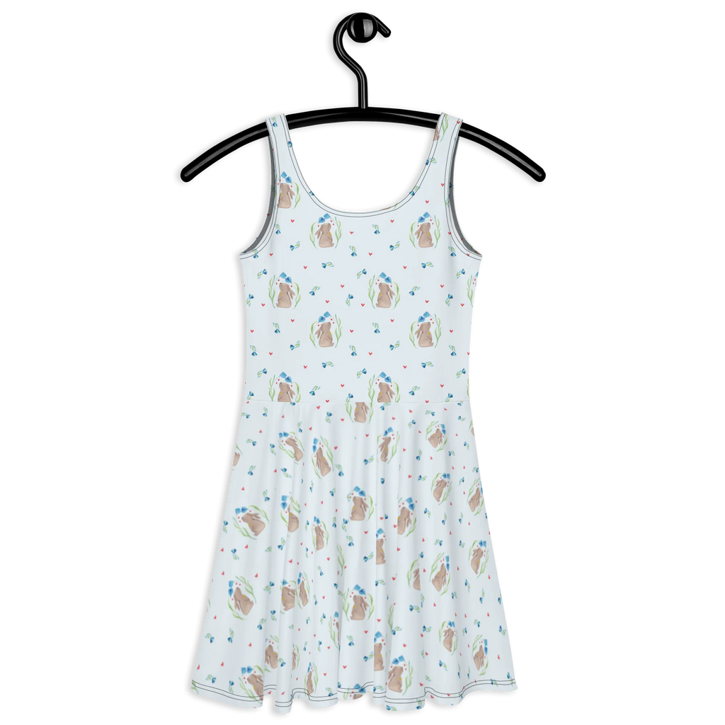 Sommerkleid Hase Blume Muster Sommerkleid, Kleid, Skaterkleid, Ostern, Osterhase, Ostergeschenke, Osternest, Osterdeko, Geschenke zu Ostern, Ostern Geschenk, Ostergeschenke Kinder, Ostern Kinder, Hase, Kaninchen, Kind, Taufe, Taufgeschenk, Geburt, Schwangerschaft, erstes Kind, Kindergeburtstag, Geburtstag, Hoffnung, Träume