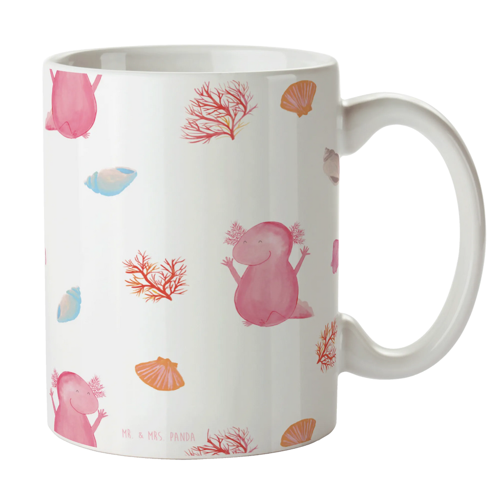 Tasse Axolotl Hurra Muster Tasse, Kaffeetasse, Teetasse, Becher, Kaffeebecher, Teebecher, Keramiktasse, Porzellantasse, Büro Tasse, Geschenk Tasse, Tasse Sprüche, Tasse Motive, Kaffeetassen, Tasse bedrucken, Designer Tasse, Cappuccino Tassen, Schöne Teetassen, Axolotl, Molch, Axolot, Schwanzlurch, Lurch, Lurche, fröhlich, Spaß, Freude, Motivation, Zufriedenheit