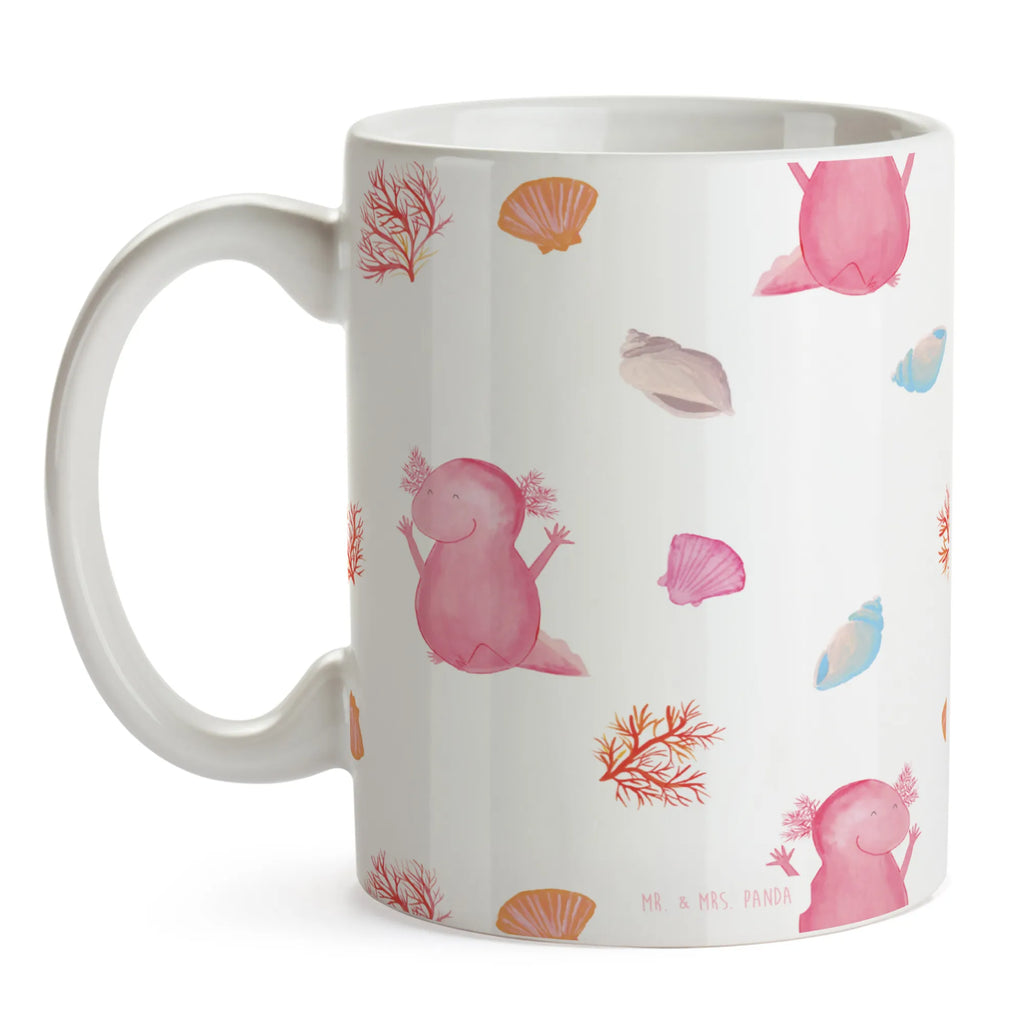 Tasse Axolotl Hurra Muster Tasse, Kaffeetasse, Teetasse, Becher, Kaffeebecher, Teebecher, Keramiktasse, Porzellantasse, Büro Tasse, Geschenk Tasse, Tasse Sprüche, Tasse Motive, Kaffeetassen, Tasse bedrucken, Designer Tasse, Cappuccino Tassen, Schöne Teetassen, Axolotl, Molch, Axolot, Schwanzlurch, Lurch, Lurche, fröhlich, Spaß, Freude, Motivation, Zufriedenheit